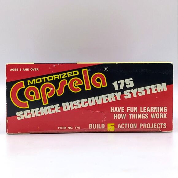 Vintage Capsela Motorized Science Discovery System 175 1990 STEM Kit Projects - Picture 5 of 5